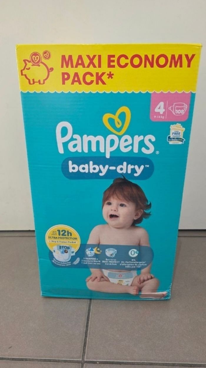 108 couches pampers taille 4 - photo numéro 2