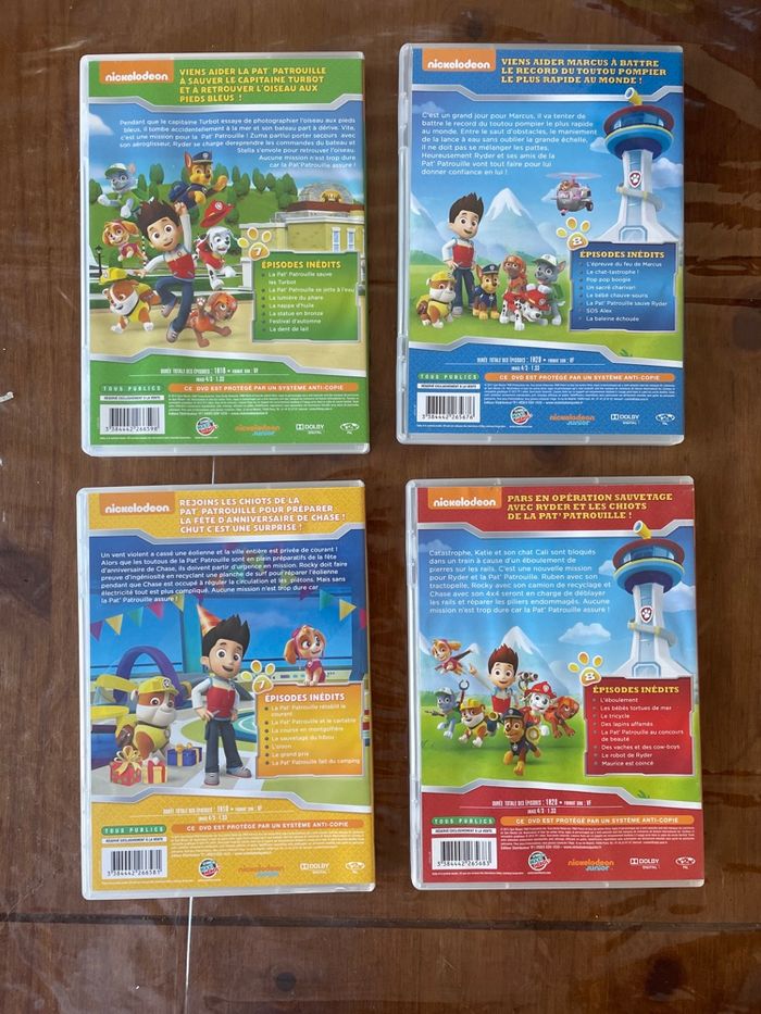 Lot de 4 DVD pat patrouille - photo numéro 2