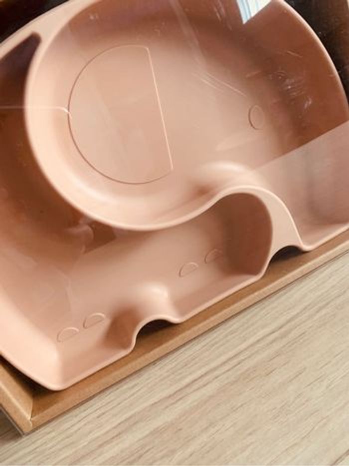 Coffret repas en silicone bébé rose Olele Olala - photo numéro 5