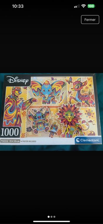 Puzzle 1000 pièces Disney  neuf