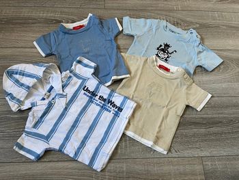 Lot t-shirt bébé garçon manches courtes 6 mois