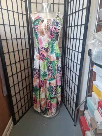 Robe longue fleurie