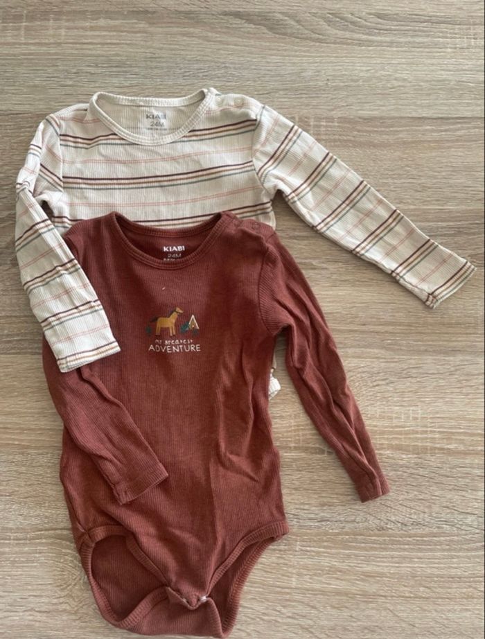 Bodies manches longues bébé 24 mois kiabi - photo numéro 3