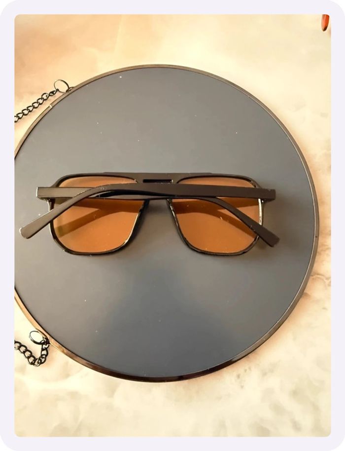 Lunette de soleil noire/jaune - photo numéro 2