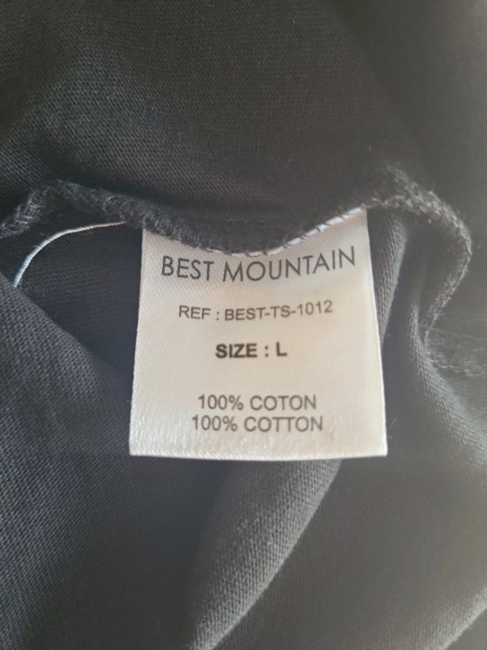 Tshirt neuf Best Mountain noir L - photo numéro 6