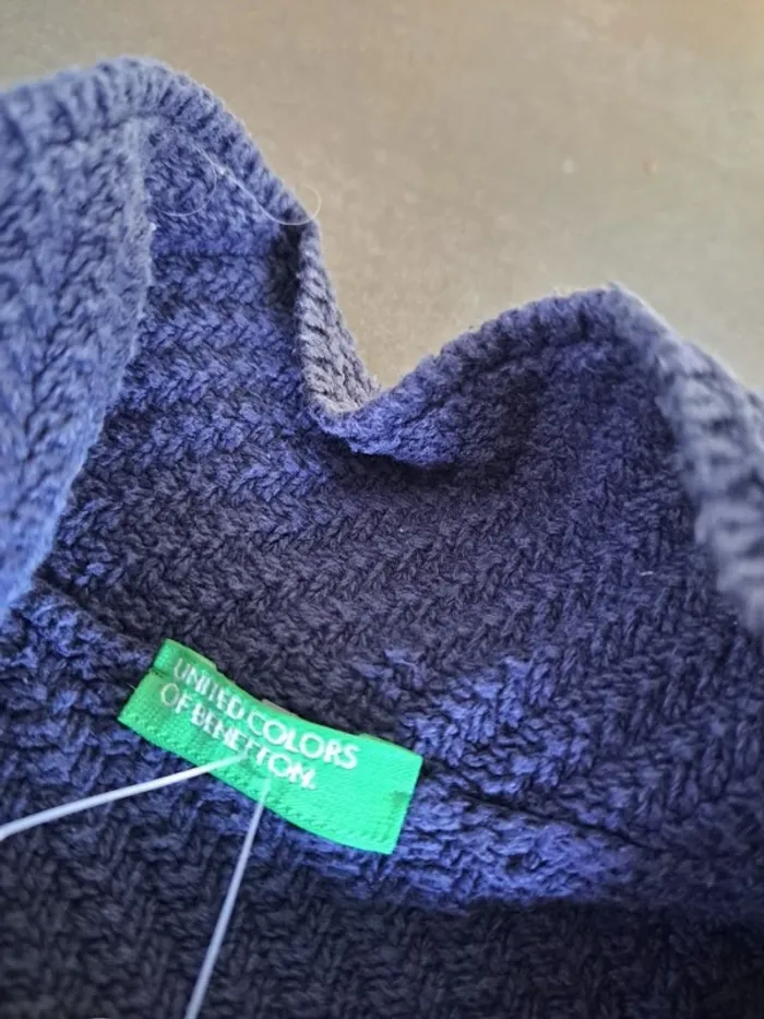 gilet bleu beneton 1 an - photo numéro 2