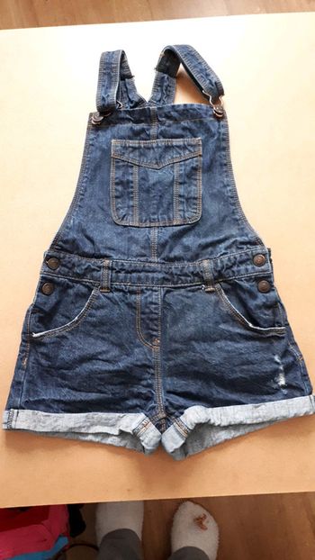 *Salopette short jeans 10 ans