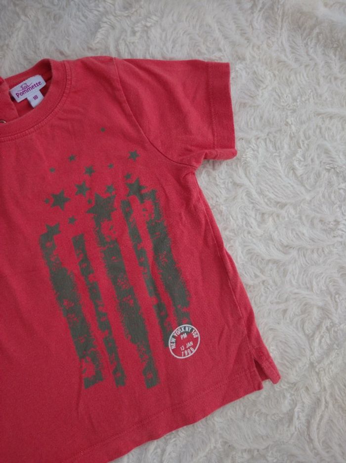 Tee shirt chemise manches courtes Garçon 18 mois Pommette 100% coton - photo numéro 4