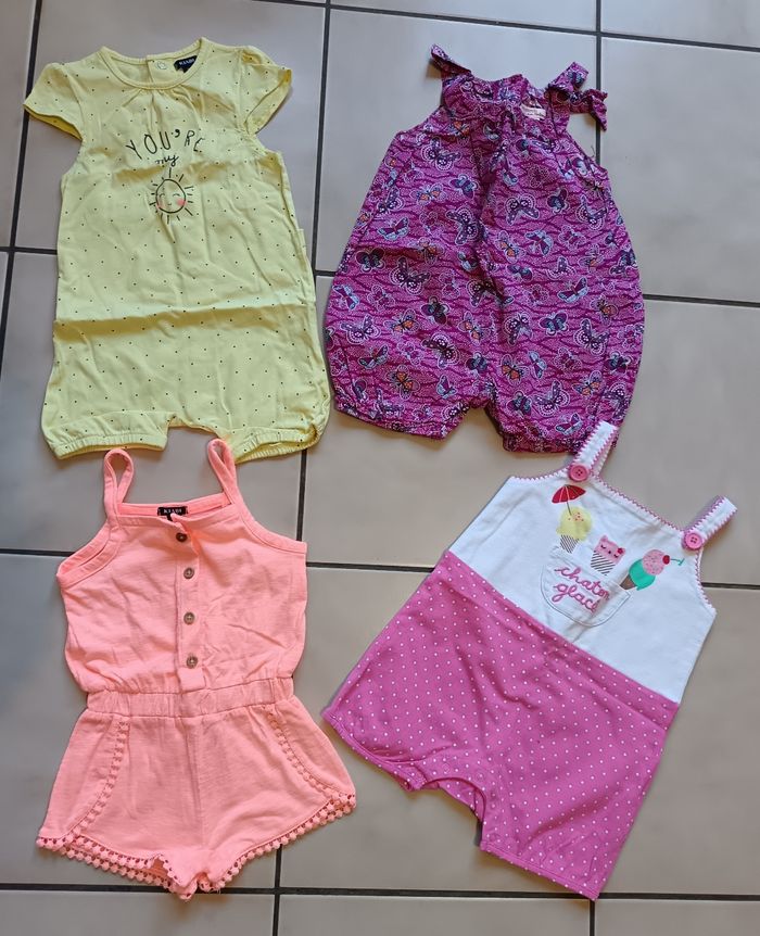 Gros lot vêtements été bébé fille 12 mois - photo numéro 10