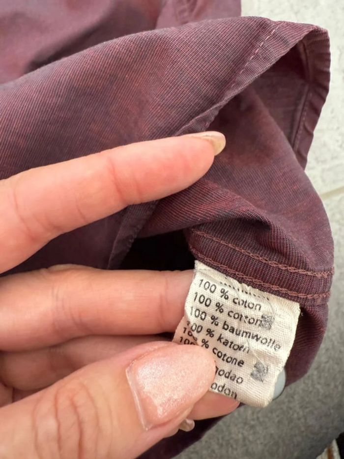 Magnifique chemise Lacoste Devanley homme bordeaux taille 42 soit L - photo numéro 11