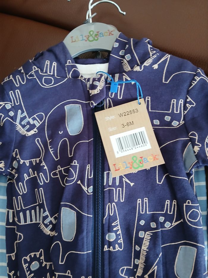 bodie manches courtes,pantalon,sweat garcon 3/6 mois - photo numéro 5