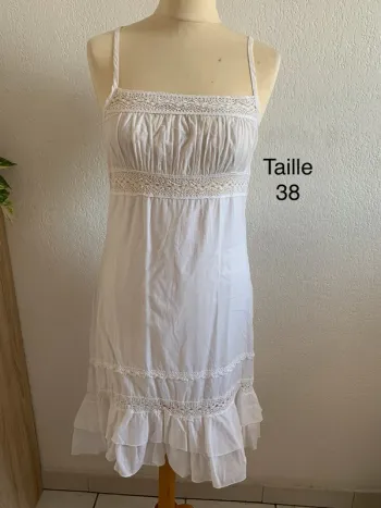 Robe d'été blanche T 36/38