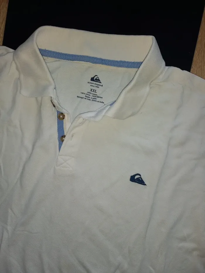 Polo blanc XXL - photo numéro 3