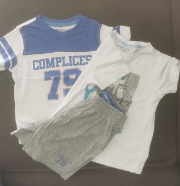 Ensemble été 3 pièces complices 2/3 ans