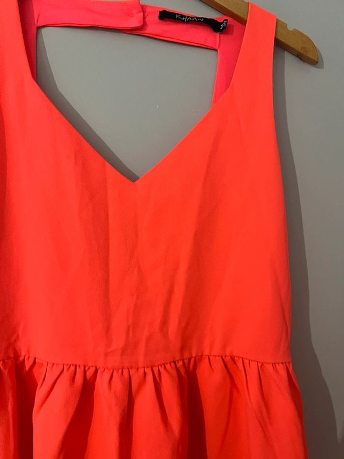 Robe d’été dos nu Khaan rose fluo - photo numéro 5