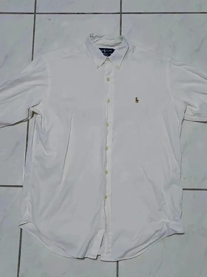 Chemise Ralph Lauren Yarmouth Blanche - Vintage Y2K - Logo Brodé - photo numéro 2