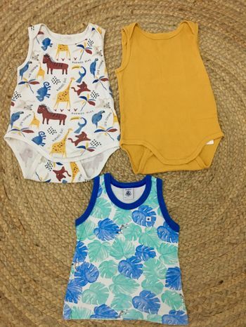 Lot de 2 bodies et 1 Marcel