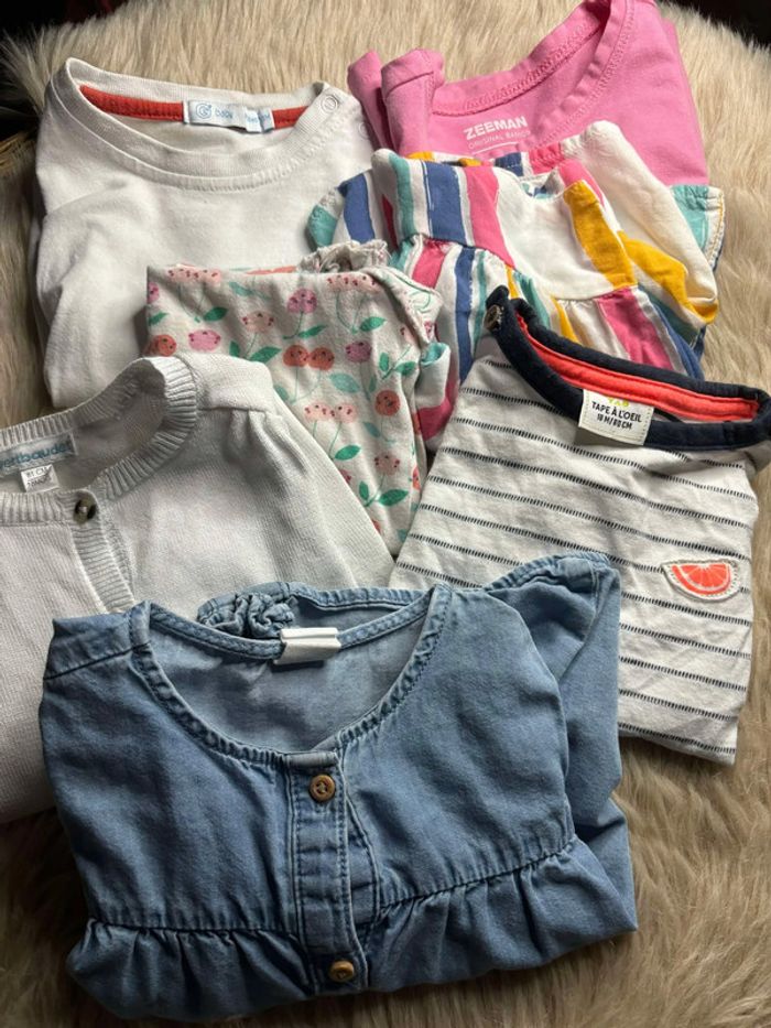 Lot de 7 vêtements divers Vertbaudet, Tape à l'Oeil, etc 18 mois