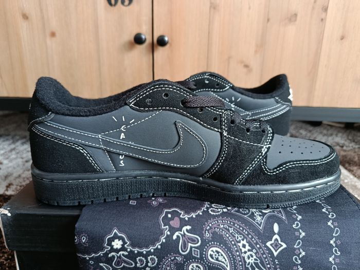 Travis Scott X Jordan Air 1 Low retro OG SP Phantom noir - photo numéro 6