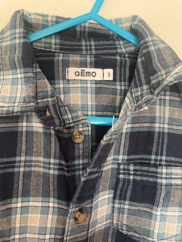Chemise à carreaux gemo 3 ans garçon - photo numéro 3