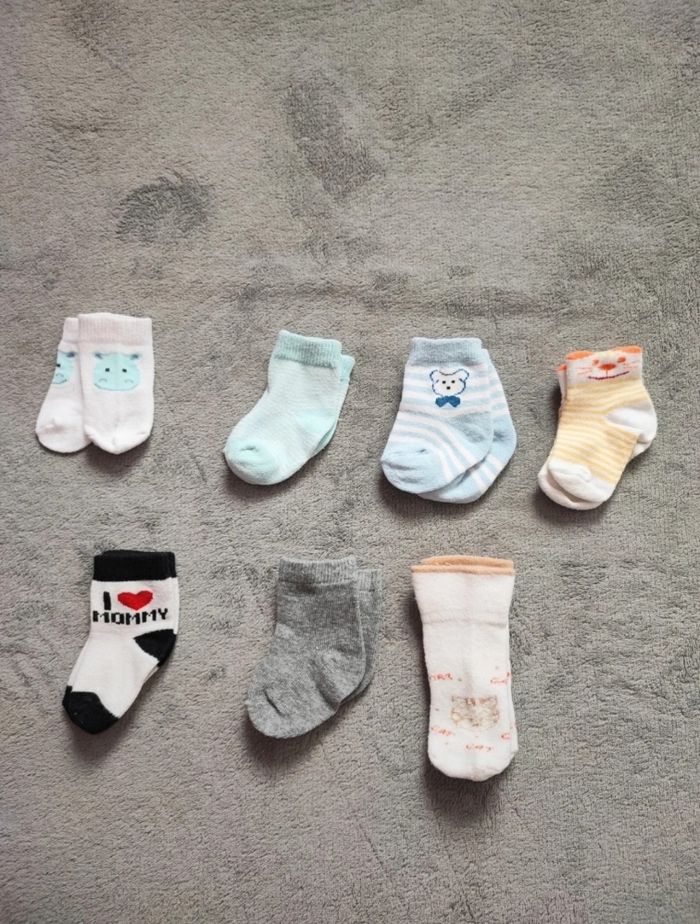 Lot de 7 paires de chaussettes 6/12 mois