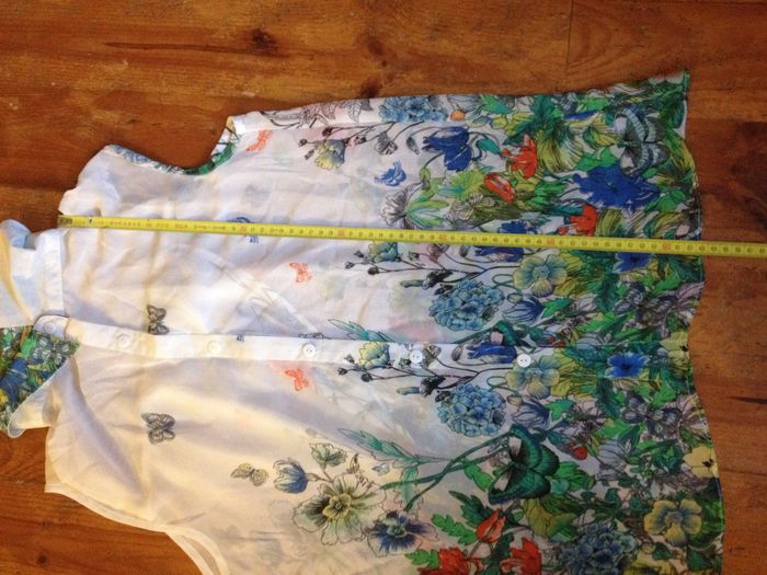 Chemise à motifs florale - sans manches - look féminin - photo numéro 4