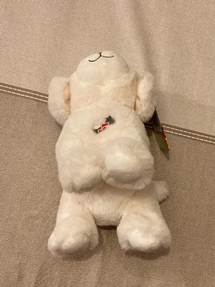 Peluche chien blanc gipsy - photo numéro 2