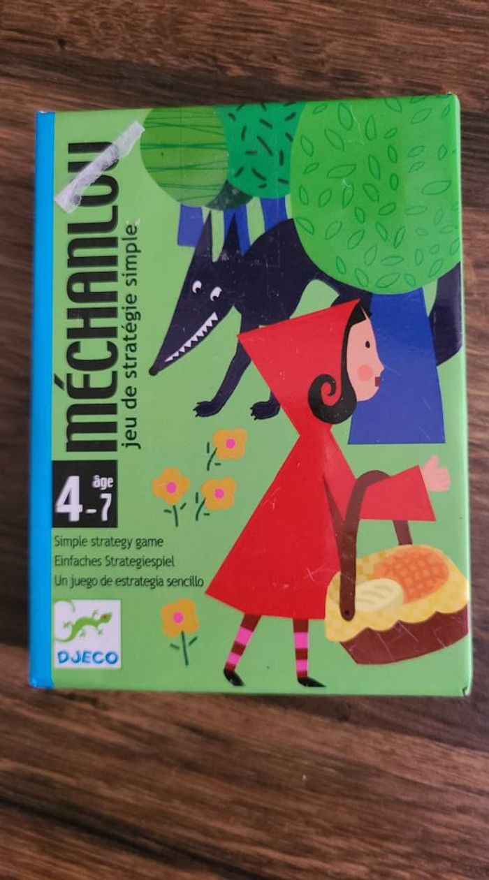 Jeu de carte Méchanlou - Djeco Méchanlou de Djeco, un jeu de stratégie simple inspiré du conte du Pe