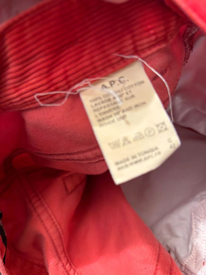 Jeans apc velours - photo numéro 8