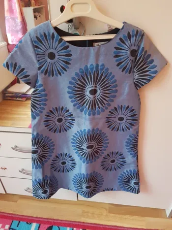 robe fleurs bleues okaidi 10 ans
