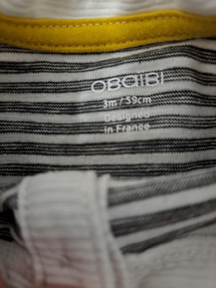 Ensemble 3 mois Obaïbi Okaïdi neuf sans étiquette - photo numéro 4