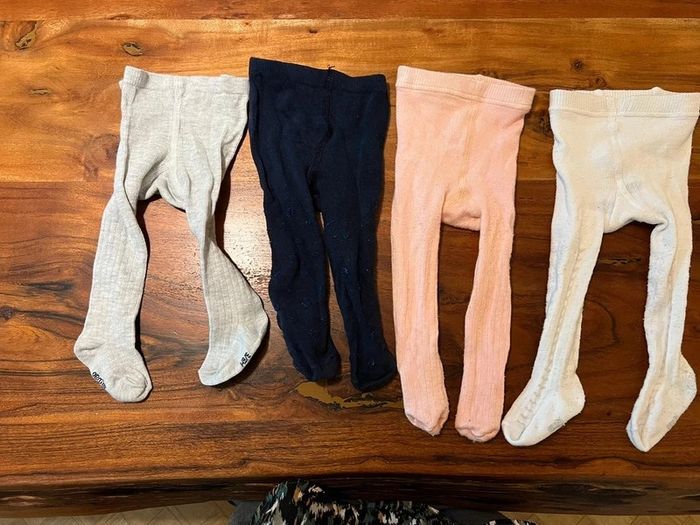 Lot collant fille 3/6mois obaibi