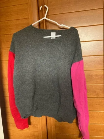Pull femme L work hard & be nice to propre vintage