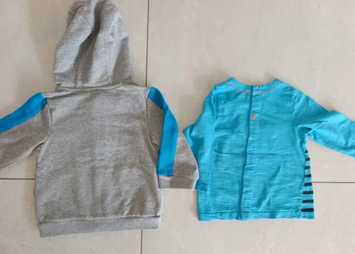Veste et tee shirt garçon 9mois - photo numéro 2