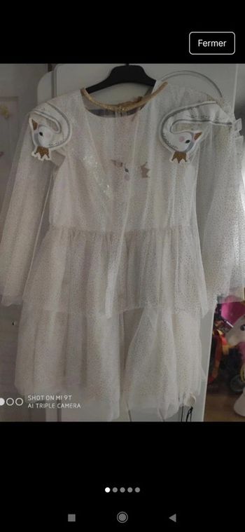 Ensemble robe gilet cérémonie fête 8 ans