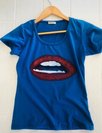 Tee shirt Meiling Fashion taille 36 bleu bouche