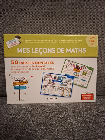 Boite carte mentale mathématiques cm1 cm2 6 ème 