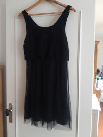 Robe jennyfer dentelle et tulle noir