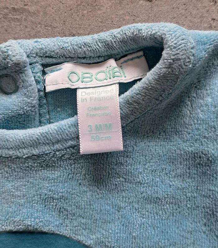 Lot de 2 grenouillères 3mois Obaïbi - photo numéro 8