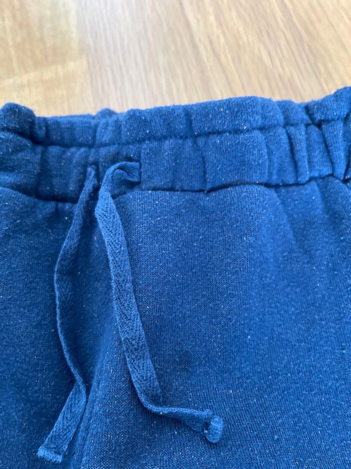 Lot de 2 joggings fille Tape à l’œil taille 12 mois marine pailleté et rose - photo numéro 3