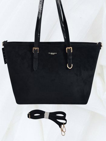Sac cabas suédine noir