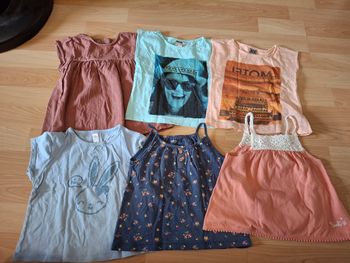 Lot 6 t-shirts manches courtes