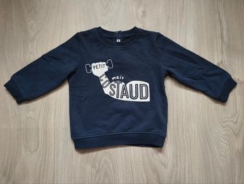 Sweat bleu 18 mois