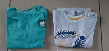 Lot de 2 tee shirts 18 mois
