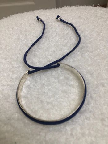 Bracelet argenté bleu