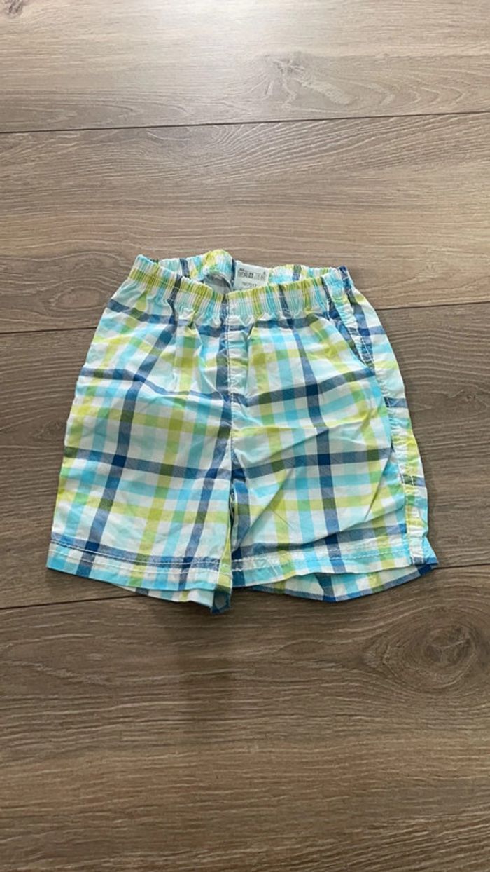 Short carreaux 12 mois