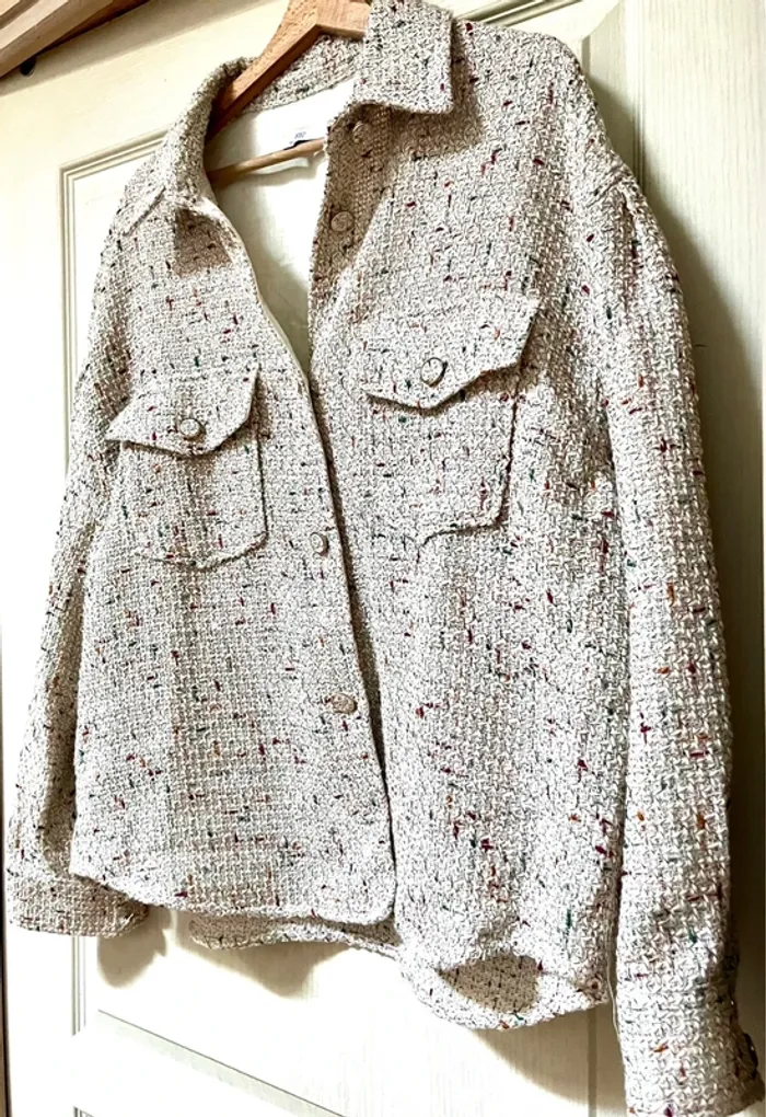 Veste chemise aspect tweed - neuve jamais portée - photo numéro 6