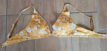 Haut maillot de bain/Bikini - H&M - Jaune à fleurs