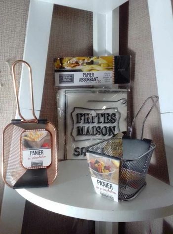 2 panier de présentation et papier absorbant