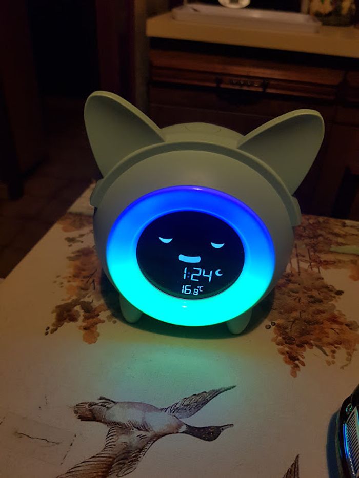 Réveil veilleuse céleste éducatif chat mixte - Metronic - photo numéro 2